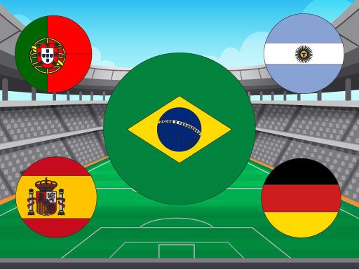 World Cup Flag Match - browser game screenshot