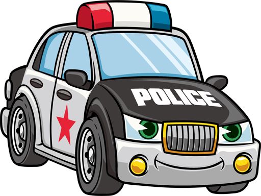 Cartoon Police Cars Puzzle - browser game screenshot