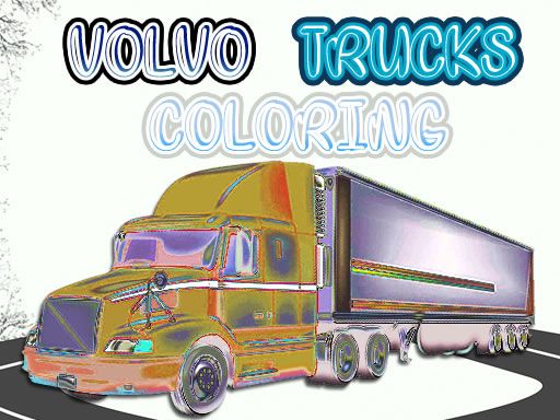 Volvo Trucks Coloring - browser game screenshot