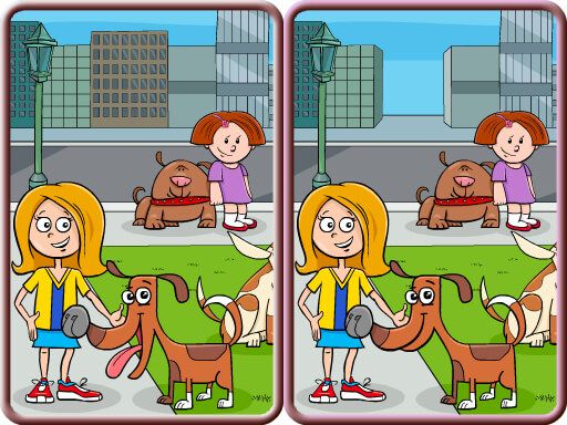 Spot The Difference City - browser game screenshot