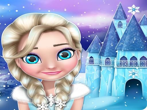 Frozen elsa Princess Doll House Games online - browser game screenshot