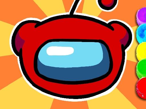 Among Us Coloring Book - browser game screenshot