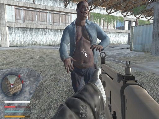 Dark Forest Zombie Survival FPS - browser game screenshot