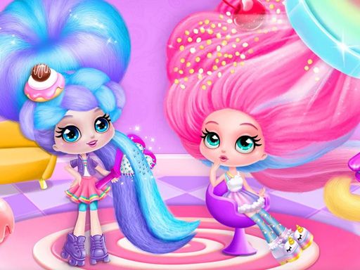 Cotton Candy Style Hair Salon - browser game screenshot