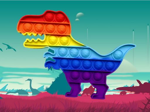 Dinosaur Pop It Jigsaw Dinosaur Pop It Jigsaw - browser game screenshot