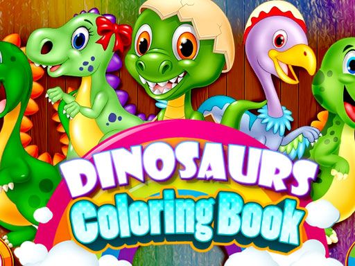 DINOSAURS COLORING BOOKS - browser game screenshot