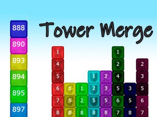Tower Merge - browser game screenshot