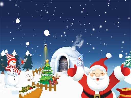 Happy Christmas Slide - browser game screenshot