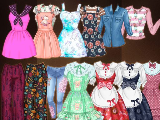 Kawaii High School Fashion Game for Girl - browser game screenshot
