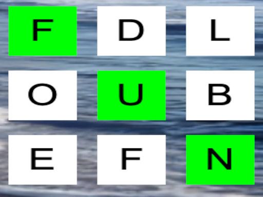Simple Word Search - browser game screenshot
