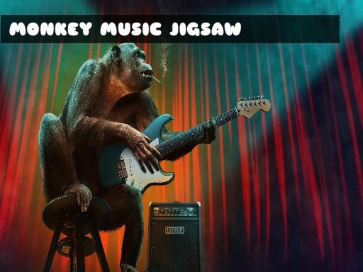 Monkey Music Jigsaw Monkey Music Jigsaw - browser game screenshot