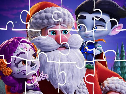Super Monsters Christmas Jigsaw - browser game screenshot