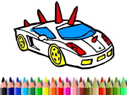 BTS GTA Cars Coloring - browser game screenshot