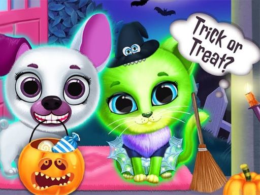 Scary Makeover Halloween Pet Salon - browser game screenshot