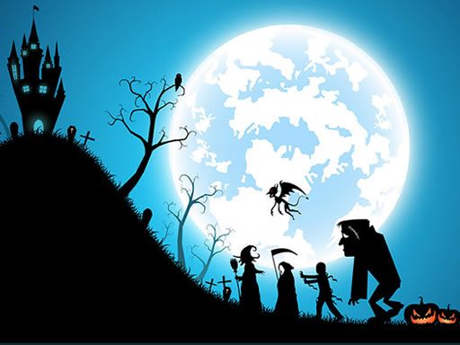Happy Halloween Jigsaw - browser game screenshot