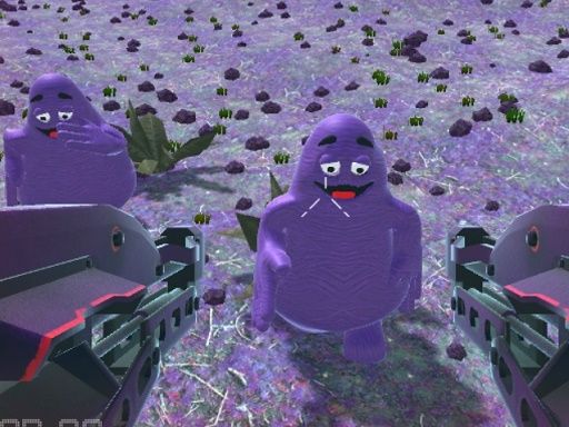 Grimace Dead Island Shooting - browser game screenshot