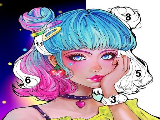 Sweet Coloring: Color by Painting Game - browser game screenshot