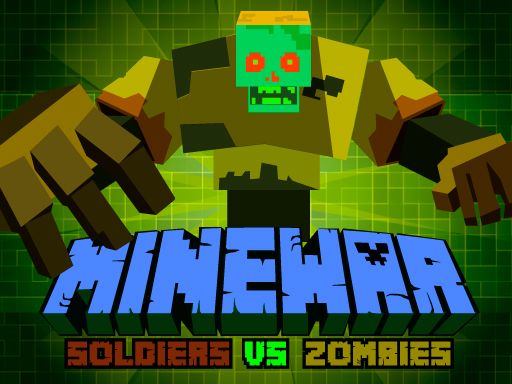 MineWar Soldiers vs Zombies - browser game screenshot