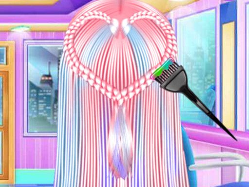 Fashion New Year New Hairstyles - browser game screenshot