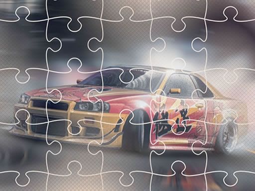 Japanese Racing Cars Jigsaw - browser game screenshot