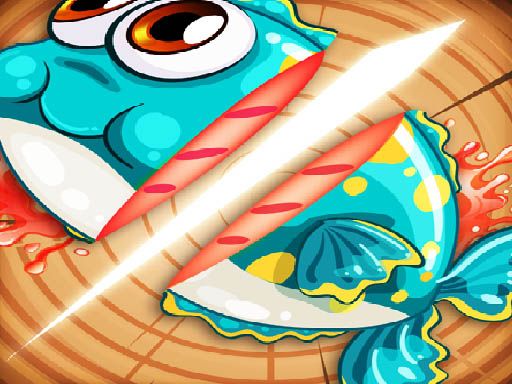 Ninja Fishing - Cut the fish - browser game screenshot