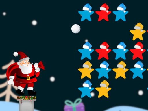 Santa Stars Shooter - browser game screenshot