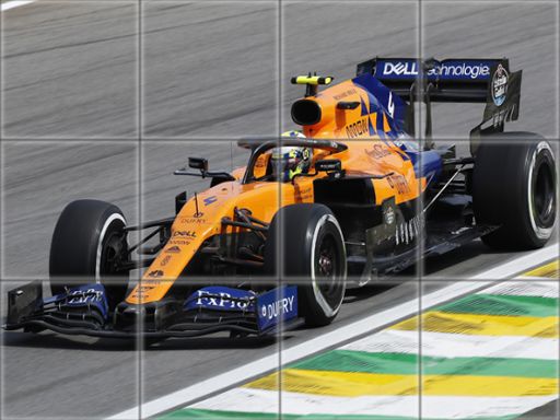 F1 Slide Puzzle - browser game screenshot