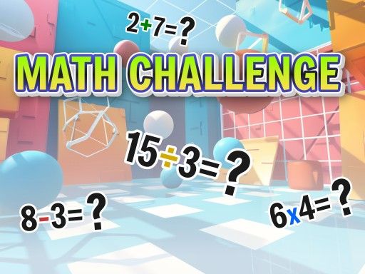 Math challenge online - browser game screenshot