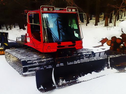 Snow Groomer Vehicles - browser game screenshot