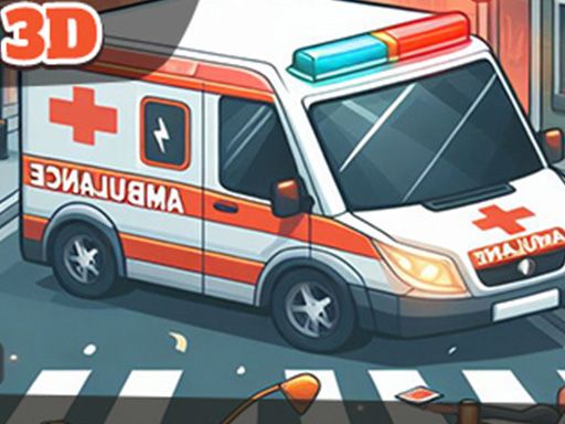 Ambulance Driver 3D - browser game screenshot