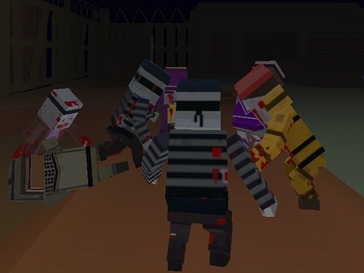 PGA6 Pixel gun warfare 2  Zombie Attack - browser game screenshot
