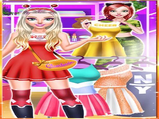 Cheerleader Magazine Girls Dress Up - browser game screenshot