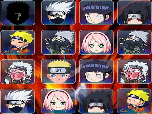 Find The Naruto Face - browser game screenshot