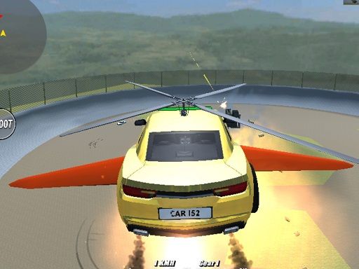 Supra Crash Shooting Fly Cars - browser game screenshot