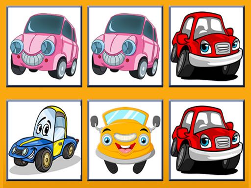 Funny Cars Memory - browser game screenshot