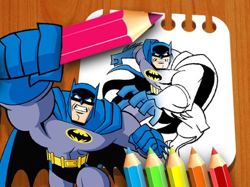 Batman Coloring Book - browser game screenshot