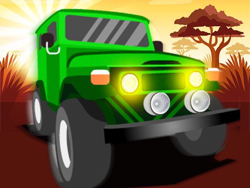 Africa Jeep Race - browser game screenshot