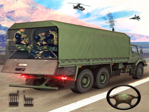 Truck games Simulator New US Army Cargo Transport  - browser game screenshot