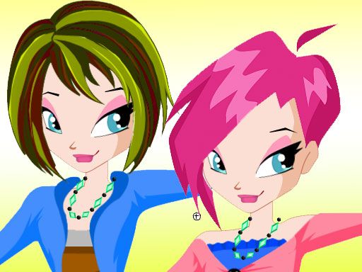 Winx Tecna Dressup - browser game screenshot