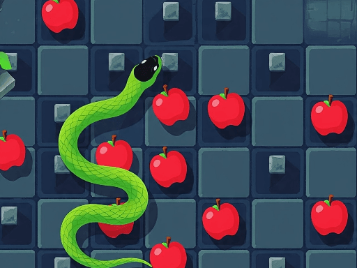 Snakes Eating Blocks - browser game screenshot