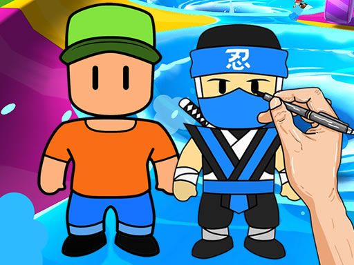 Stumble Guys Coloring Book - browser game screenshot