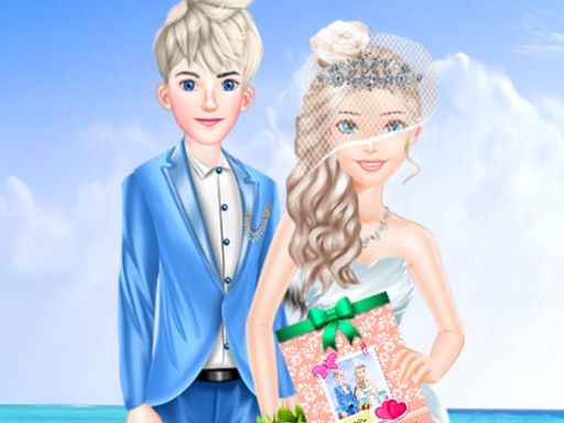 Royal Couple Wedding Invitation - browser game screenshot