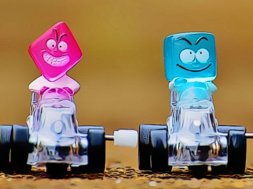 Funny Racing Cars Puzzle Funny Racing Cars Puzzle - browser game screenshot