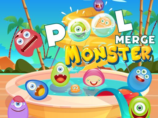 Merge Monster : Pool Party - browser game screenshot
