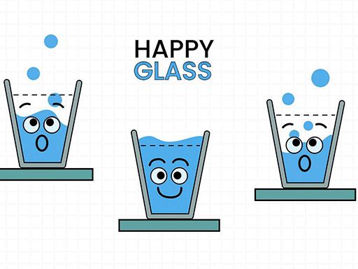 SMILING WATER GLASS - browser game screenshot