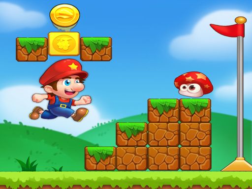Super Mario jungle run - browser game screenshot