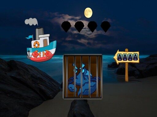 Rescue The Blue Crab - browser game screenshot