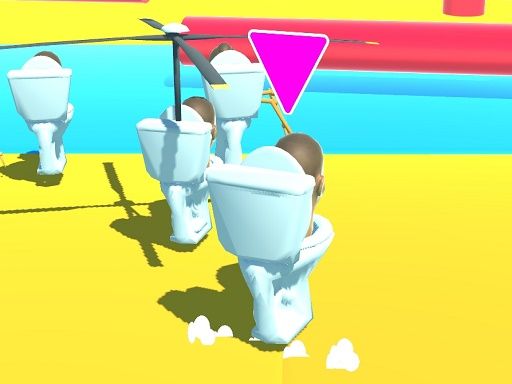 Fall Skibidi Toilet - browser game screenshot