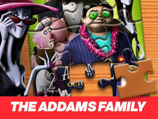 The Addams Family Jigsaw Puzzle - browser game screenshot