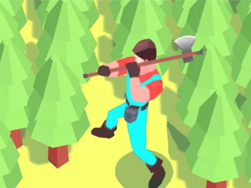 Idle Lumberjack 3D - browser game screenshot